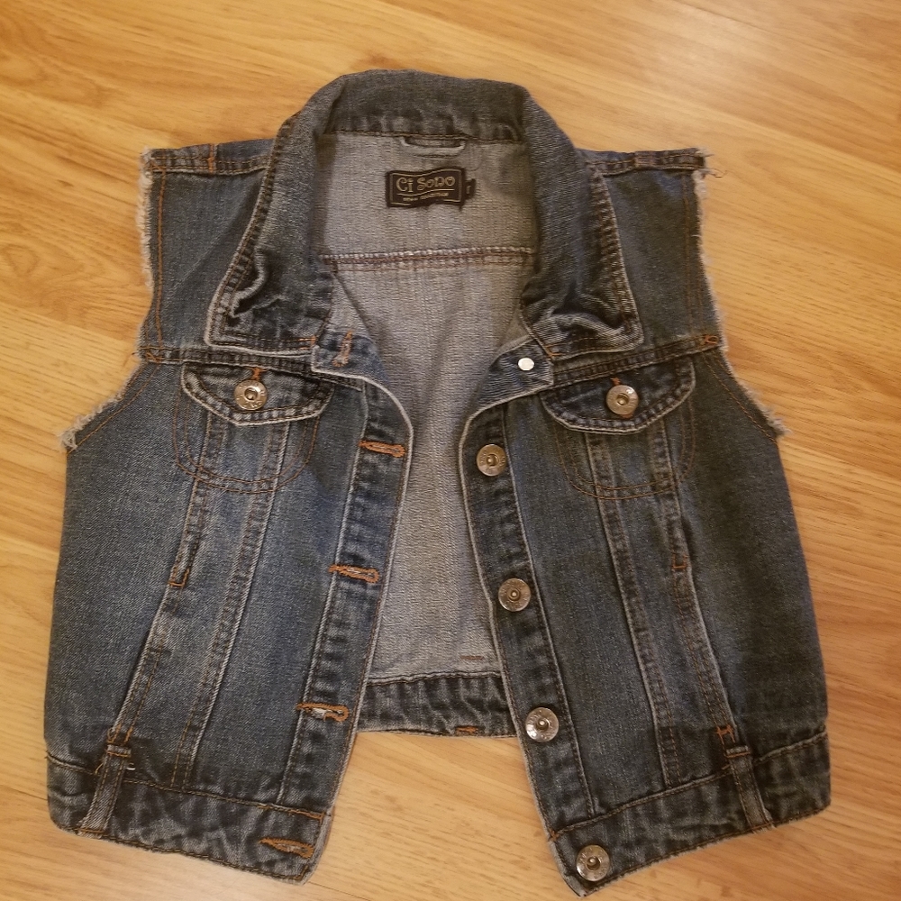Ci Sono Denim vest women size Medium